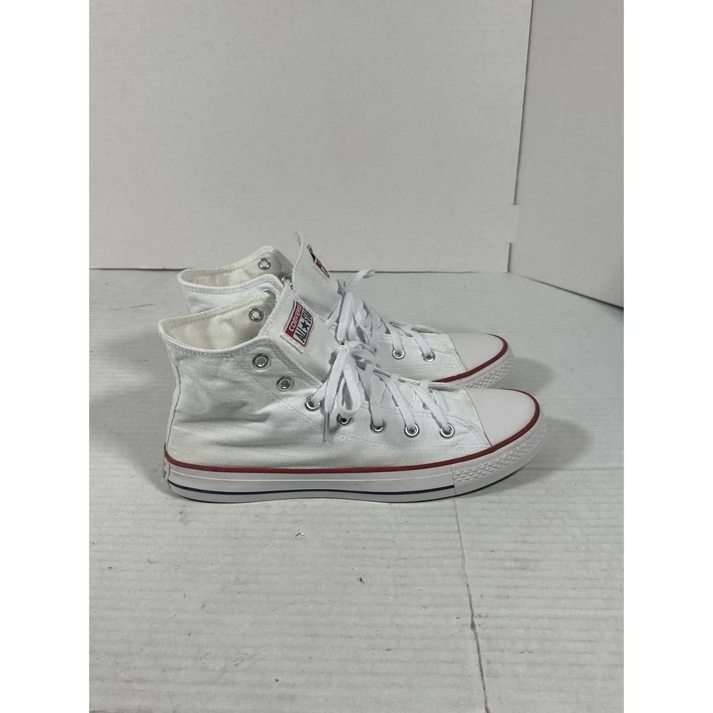 Converse Chuck Taylor All Star High Top White Canvas Mens 10 Womens 11.5 101010